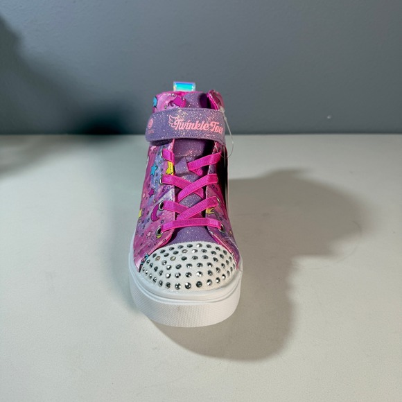 Skechers Twinkle Toes Girls Unicorn Light Up High Top Sneakers Size 2.5 - Picture 14 of 16